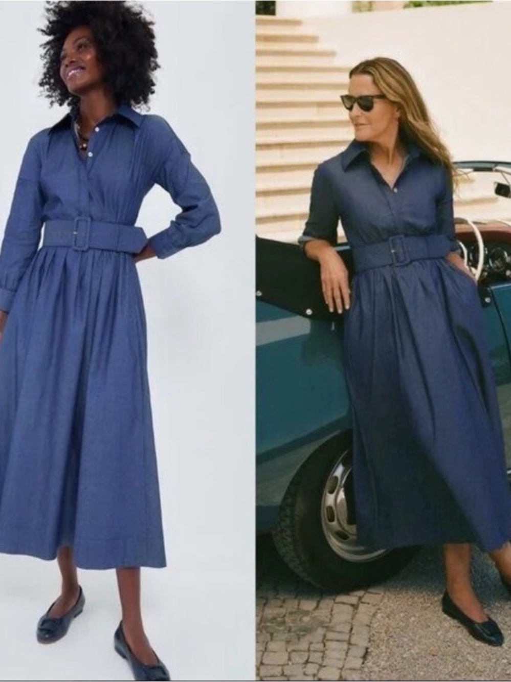 Tuckernuck x India Hicks NEW Blue Chambray Comporta Classic Maxi Dres